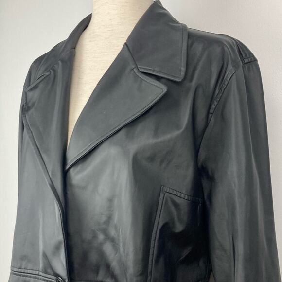 CS SIGNATURE Trench Coat Single Breasted Rain Coat size L - Picture 8 of 12